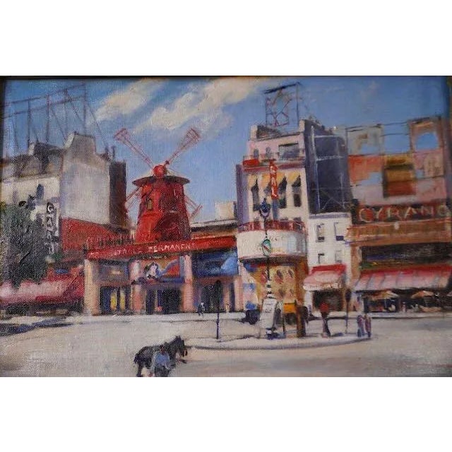 We make this for a postwar view of the famous cabaret, flanked by the all night café Chez Graff and the Brasserie Cyrano....