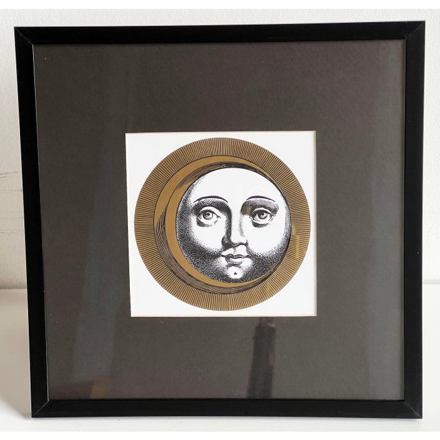 This fabulous vintage Piero Fornasetti serigraph print showcases the Italian designer’s signature surrealist and...