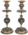 Italian Pair of 19th C. Italian Bronze Candle Sticks For Sale - Image 3 of 3