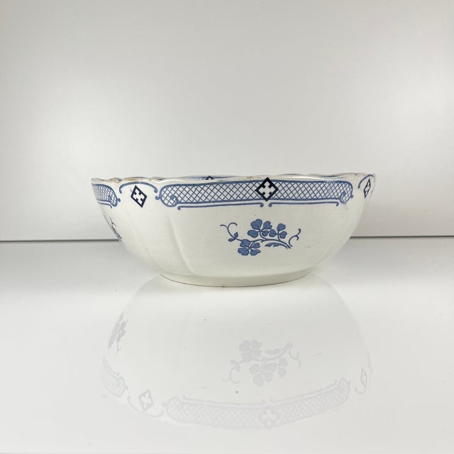 Terre De Fer Salad Bowl from KG Lunéville, 1890s For Sale - Image 3 of 14