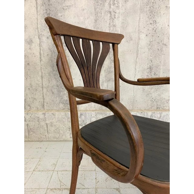 French Bistro Bentwood Chair Carver For Sale - Image 4 of 7
