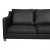 Model 2323 3-Seater Sofa in Black Bison Leather by Børge Mogensen for Fredericia For Sale - Image 6 of 10
