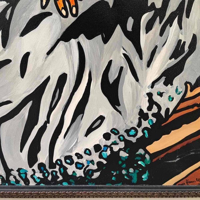 Max Hamlet, Innocent Tenth Sail, Homage to Francis Bacon, 1987, Acrylic Painting on Canvas, Framed For Sale - Image 4 of 17