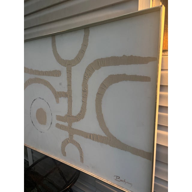 Harris G. Strong Harris Strong "Labyrinth" Mid-Century Abstract Painting, Signed Bachman, 1960s–70s. For Sale - Image 4 of 12