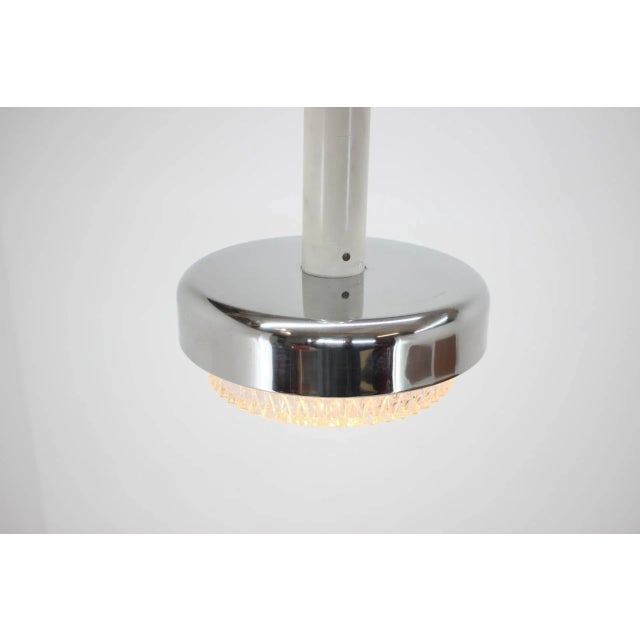 Glass Mid-Century Pendant Lamp from Kamenicky Senov, 1970s For Sale - Image 7 of 9