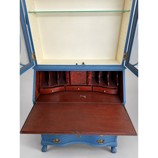 2020s Jasper Cabinet Co. Custom Secretary & Display Cabinet For Sale - Image 5 of 8