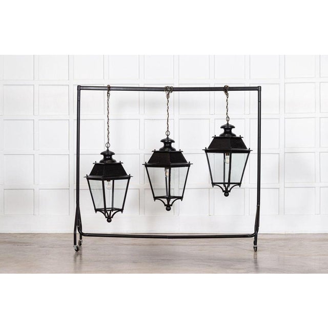 Large French Lantern, 1920s For Sale - Image 6 of 14