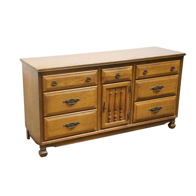 SUMTER CABINET Co. Solid Oak Mediterranean Style 63" Triple Dresser 33" High 63" Wide 19.25" Deep We specialize in high...