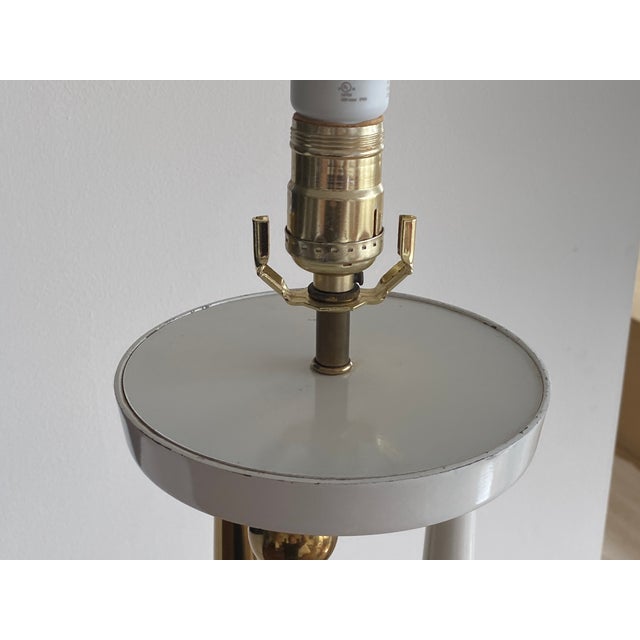 Vintage Mid Century Table Lamp W/ Shade For Sale In San Francisco - Image 6 of 10