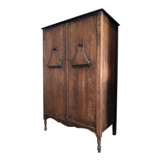 Antique Wood Italian Armoire For Sale