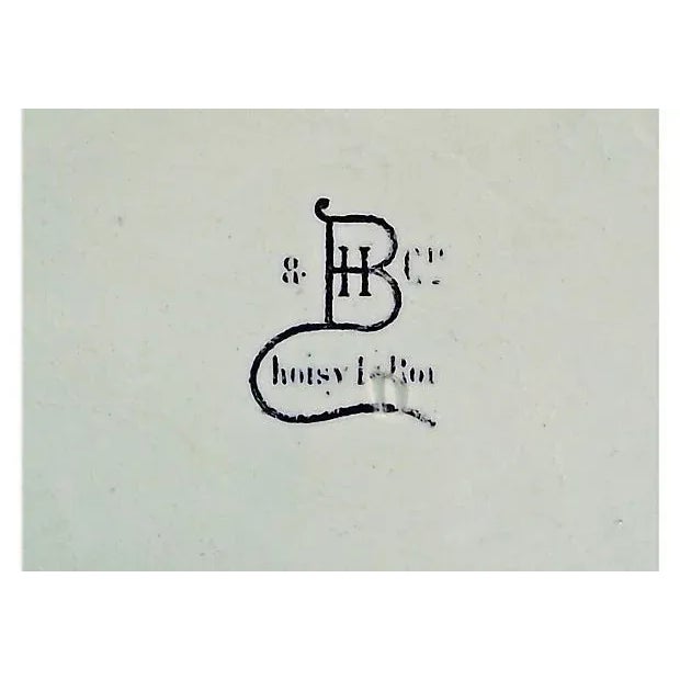 French Antique French Majolica Chestnut Leaf Plate For Sale - Image 3 of 3