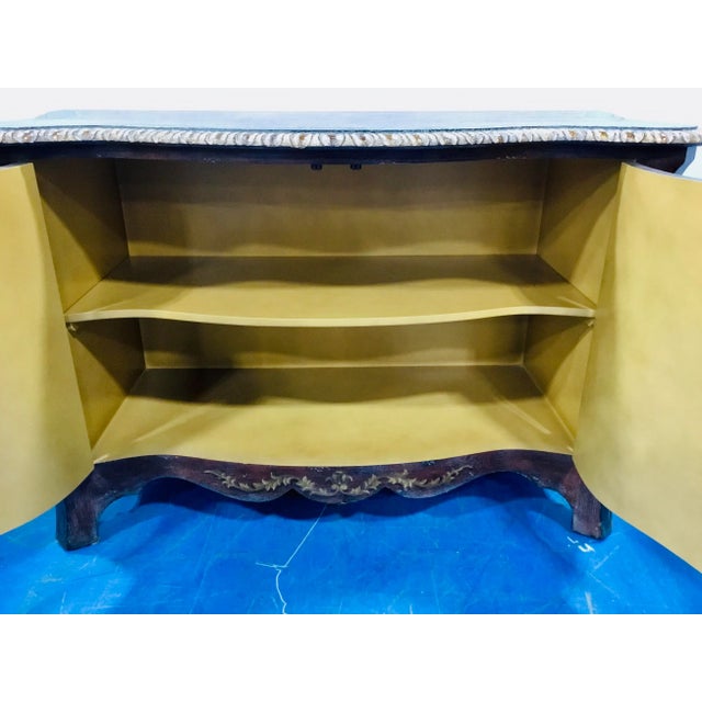 Italian Style Painted Two Door Cabinet For Sale In Atlanta - Image 6 of 9