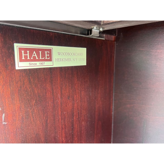 Mid 20th Century Hale 3 Section Mahogany Barrister Bookcase For Sale - Image 13 of 13