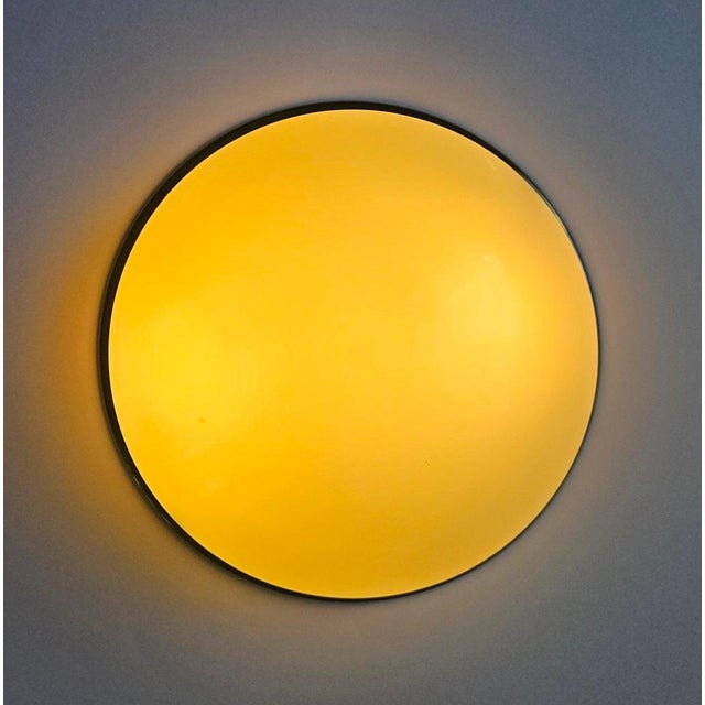 Glass Mid-Century Bauhaus Flush Mount, Germany, 1970s For Sale - Image 7 of 15