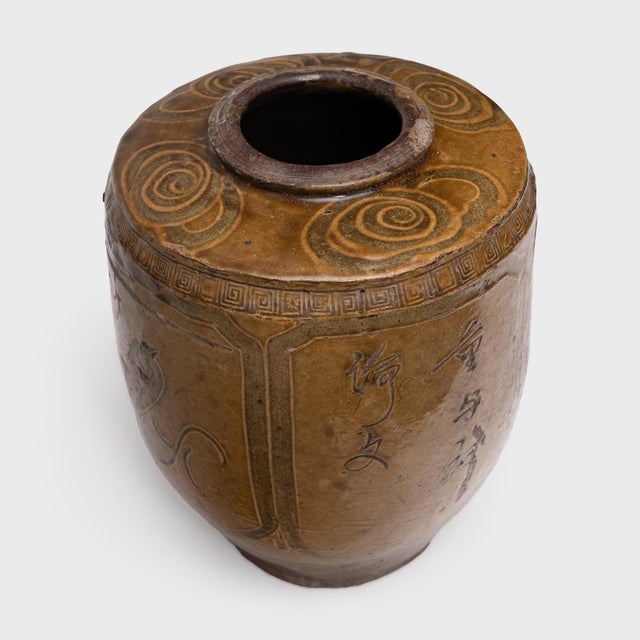 Chinese Chinese Bird & Flower Vinegar Pot, C. 1850 For Sale - Image 3 of 5