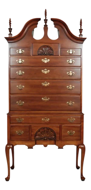 1981 Statton Queen Anne Style Highboy
