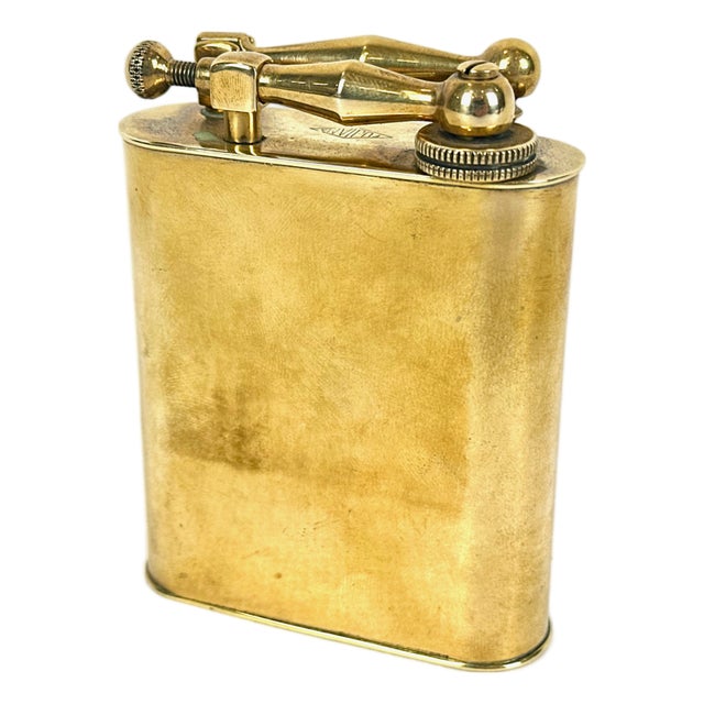 French Art Deco Brass Lighter from Fujiama, 1930s For Sale