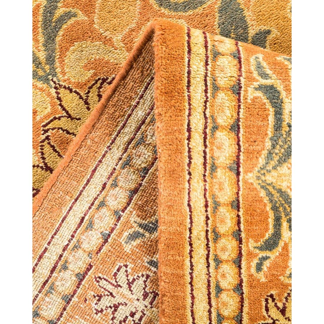 Arts & Crafts, One-of-a-Kind Hand-Knotted Area Rug in Brown, 6' 2" x 9' 4" For Sale In New York - Image 6 of 8