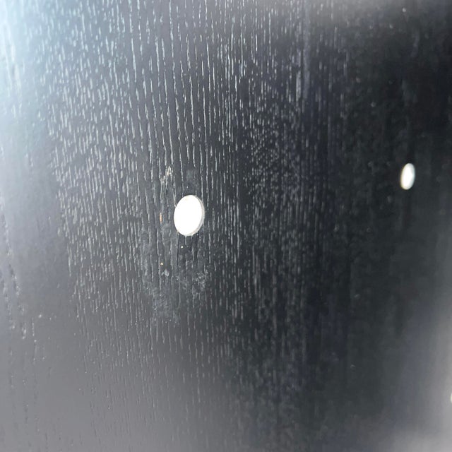 Wood Postmodern Black Atlantic Folding Screen or Room Divider by Eric Raffy, France, 1987 For Sale - Image 7 of 8