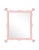 Contemporary Fleur Home Carnival Iko Iko Rectangle Mirror in Authentic Pink, 39x51 For Sale - Image 3 of 3