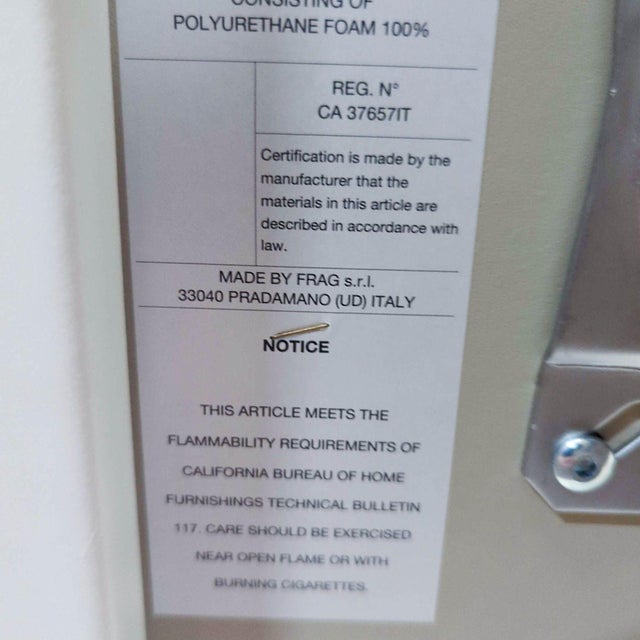 White Design Within Reach Bottega Adjustable Height Stool For Sale - Image 8 of 9