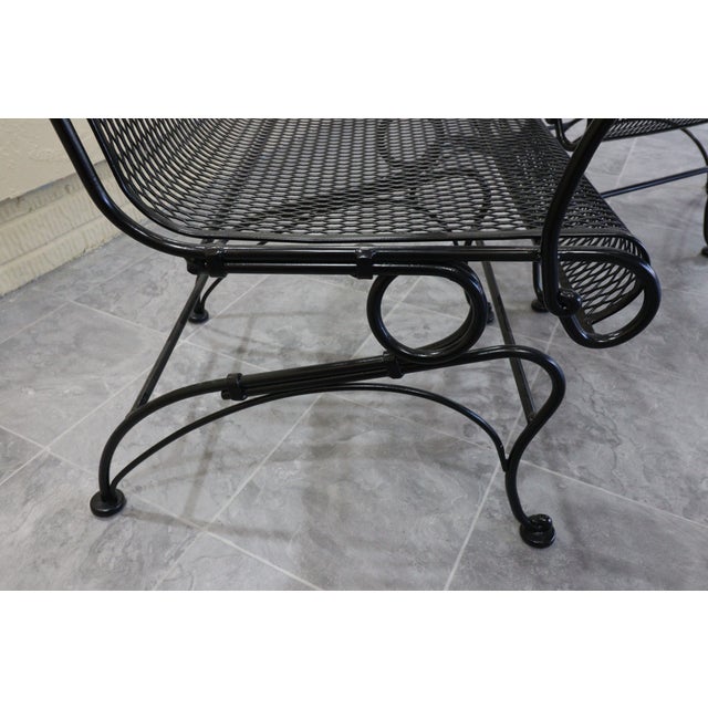 Mid-Century Woodard Briarwood Wrought Iron Dining Set With Eight Spring Chairs, Attributed For Sale - Image 12 of 12