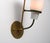 Vintage Italian Sconces in Brass with Green Lacquered Steel and Opaline Glass, 1950s, Set of 2 For Sale - Image 4 of 9