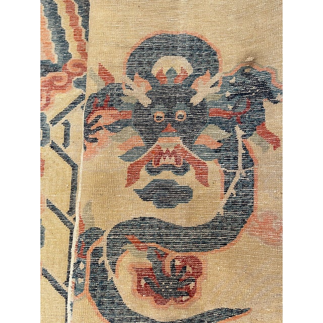 Antique Chinese Dragon Design Rug For Sale - Image 10 of 11