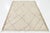 Ivory Minimalist Modern Moroccan Beni Ourain Style Hand-Knotted Wool Rug 6x9 For Sale - Image 8 of 10