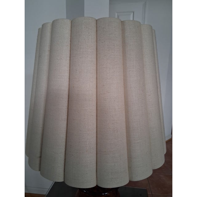 Two Vintage Paul Hanson Tortoiseshell Glass Lamps For Sale - Image 9 of 12