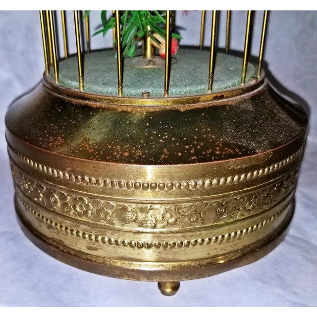 Vintage Automoaton Signing Mechanial Bird Music Box For Sale - Image 4 of 7