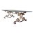 1960's Gold Gilt Iron and Glass Spanish Hollywood Regency Coffee Table For Sale