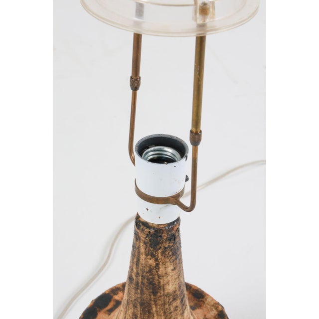 Mid 20th Century Danish Ceramic Table Lamp For Sale In Providence - Image 6 of 7