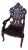 Antique Swiss 19th Century Black Forest Hunting Arm Chair For Sale