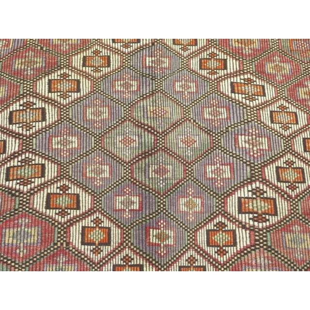 1960s Nomadic Turkish Kilim - 54"x113" For Sale In Raleigh - Image 6 of 12