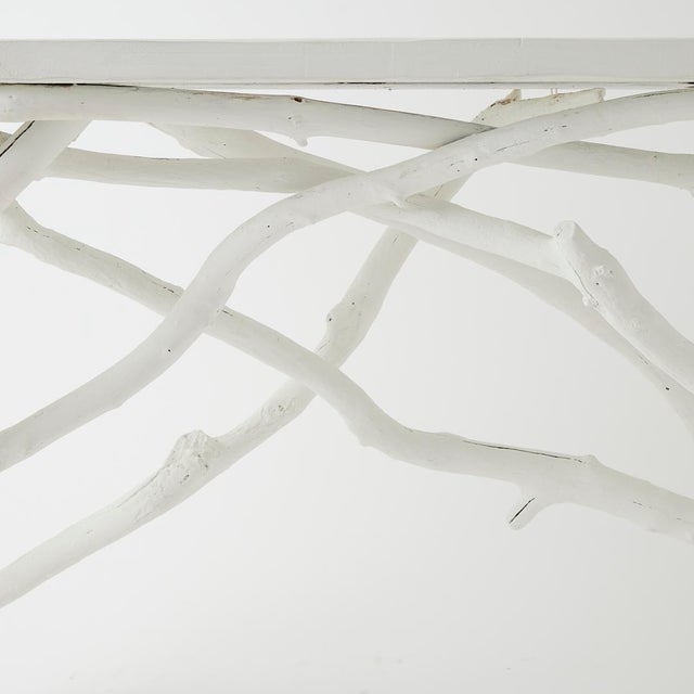 Coastal Style Driftwood Console Table For Sale - Image 9 of 12