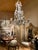 Antique italian cut crystal and beaded glass genoese chandelier in the louis xv "cage" style, dating from the late 19th...
