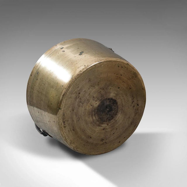 Traditional Circa 1800 Antique Preserving Pan, English Heavy Brass Cooking Pot For Sale - Image 3 of 13