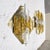 Mid-Century Modern Amber Glass & Brass Sconces from Mazzega, Set of 2 For Sale - Image 3 of 10