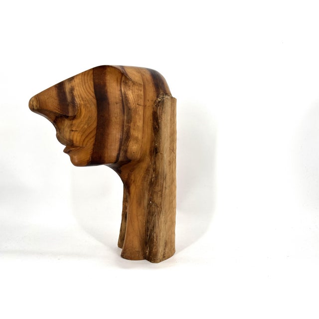Vintage Teak Sculpture, 1970s For Sale - Image 9 of 10