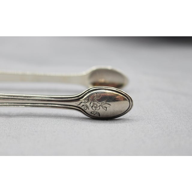 Late 18th Century 1792 English Sterling Silver George III Period Sugar Tongs For Sale - Image 5 of 6