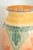 Horchow handcrafted and hand-painted in Italy art pottery Vase. Featuring geometric diamon panels. A stylish soft pastel...