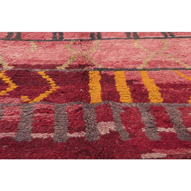 Late 20th Century Vintage Rehamna Moroccan Rug, 05'03 X 07'08 For Sale - Image 5 of 9