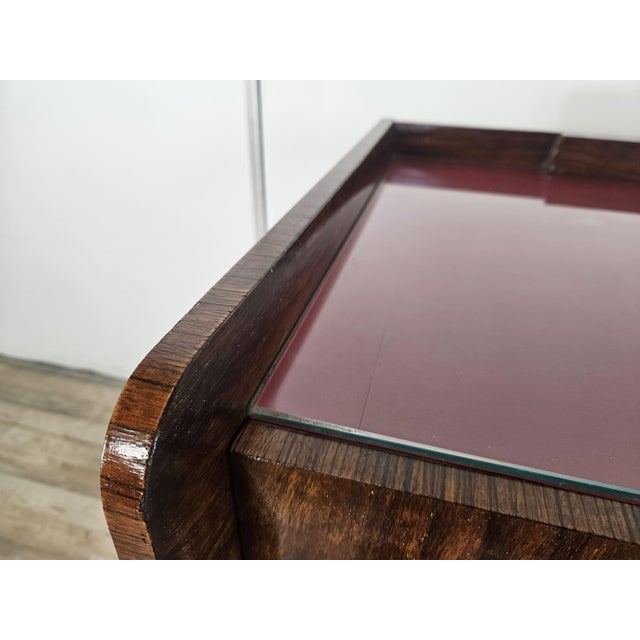 1950s Vintage Chest of Drawers with Glass Top, 1950 For Sale - Image 5 of 18