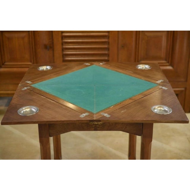 1930s Art Deco Walnut Games Table, 1930s For Sale - Image 5 of 11