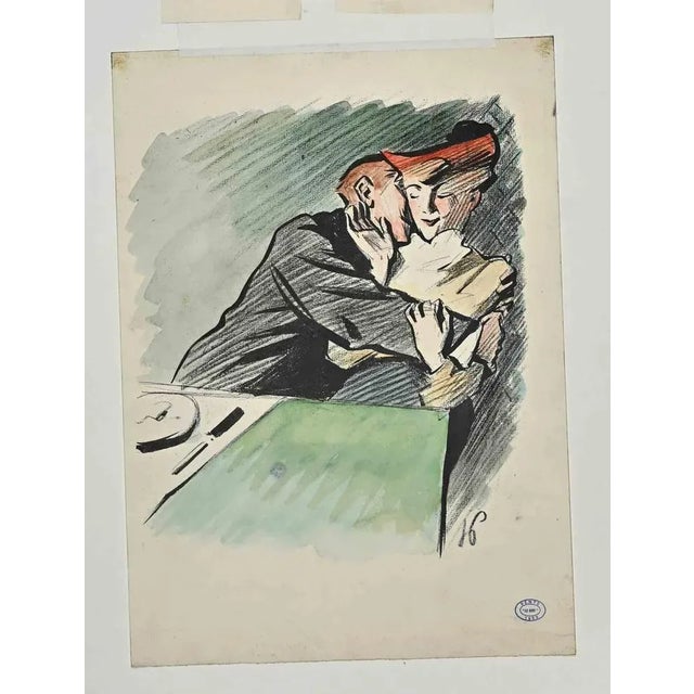 Hermann Paul, Non, mon chéri, j'ai eu trop peur le mois, 1890s, Lithograph For Sale - Image 3 of 3