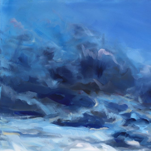 2020s Where Memories Were Made - Original Atmospheric Abstract Acrylic Painting on Canvas For Sale - Image 5 of 9
