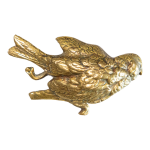 19th Century French Gilt Bronze Wounded Sparrow Bird, After Comolera