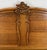 Brown Vintage French Louis XVI Style Double Bed Frame in Oak with Carved Headboard For Sale - Image 8 of 11