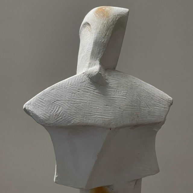 White Vintage Modernist Abstract Figurative Plaster Sculpture by Tony Trezza (Ca. 1960) For Sale - Image 8 of 13